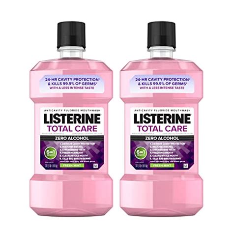 listerine fluoride mouthwash|listerine with fluoride no alcohol.